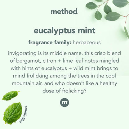 eucalyptus mint fragrance for post-shower freshness