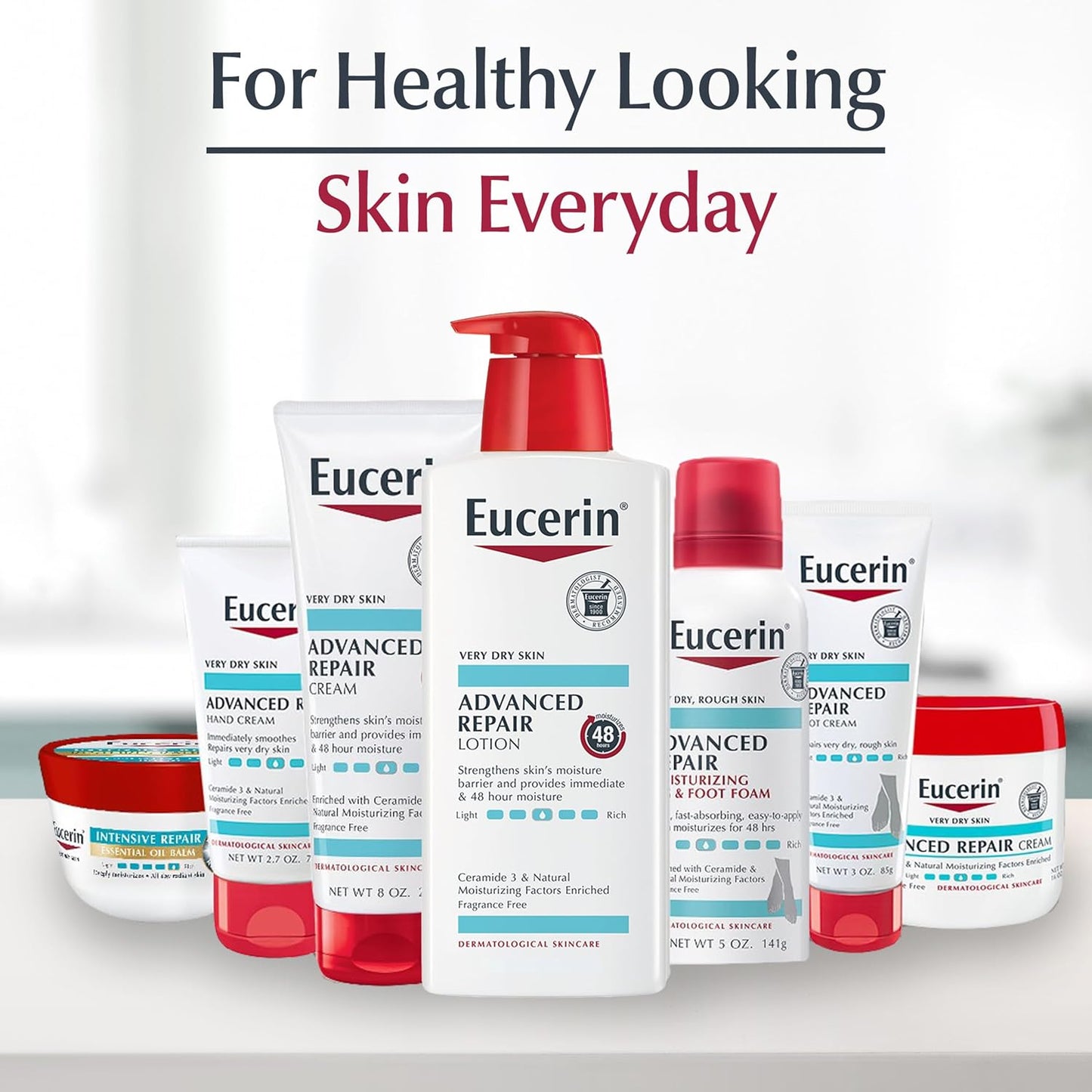 Eucerin Advanced Repair Hand Cream – Portable Tube for Camping & Outdoor Adventures