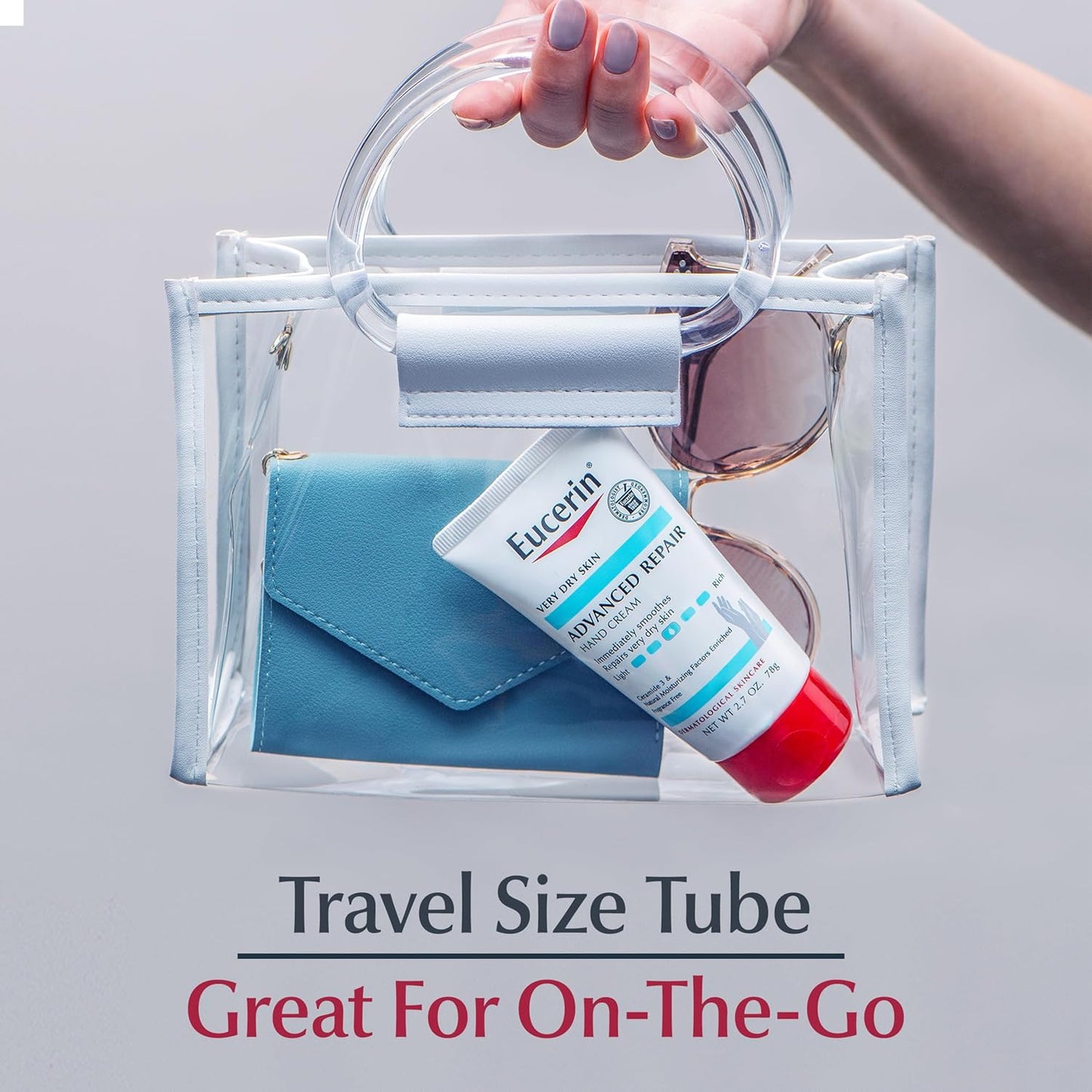 Eucerin Advanced Repair Hand Cream – Portable Tube for Camping & Outdoor Adventures