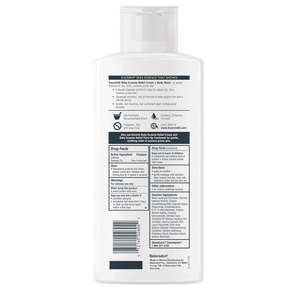 Eucerin Baby Eczema Relief Cream Wash – Clean, Fragrance-Free Essential for Sensitive Skin