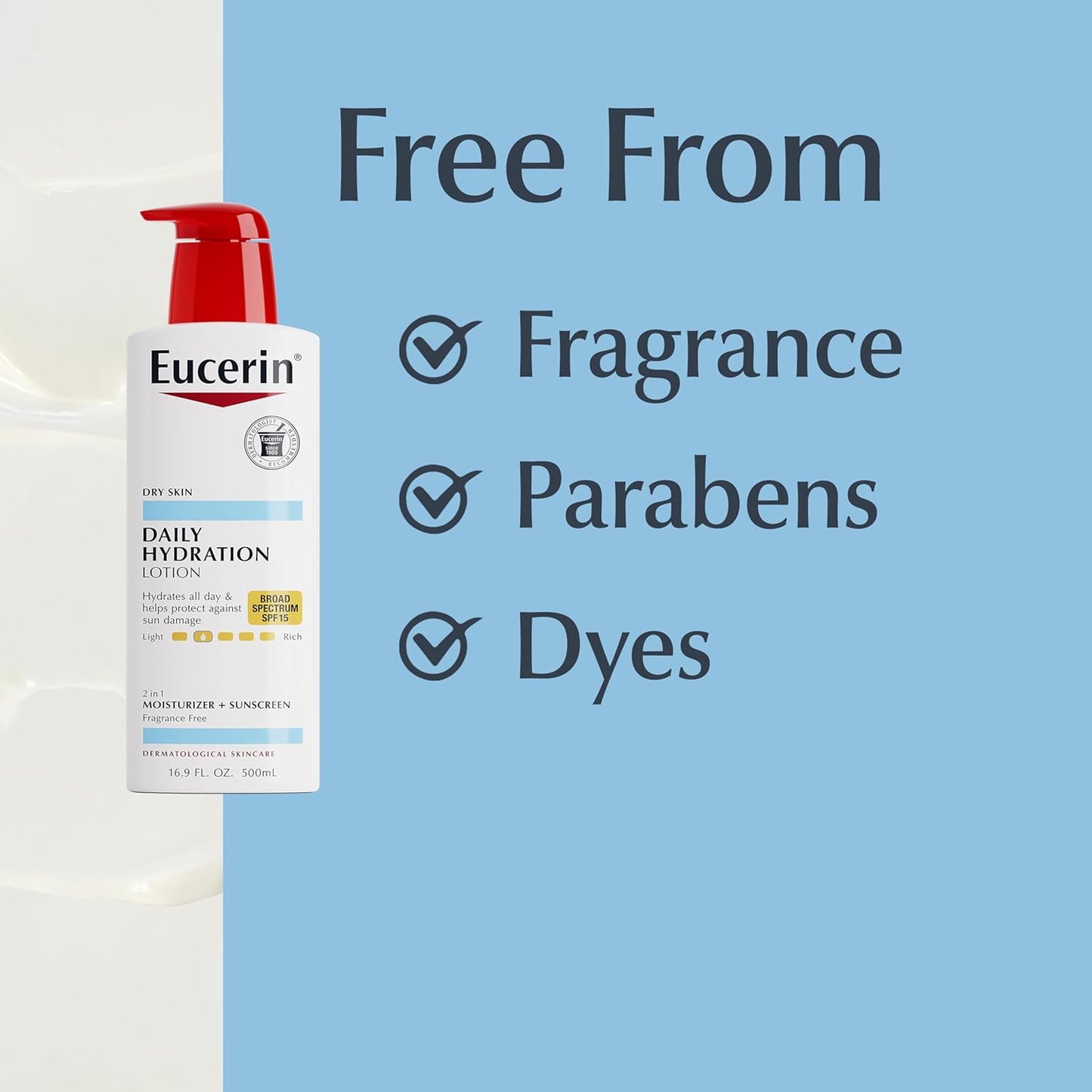 Eucerin Daily Hydration Lotion – Clean Formula, Neutral Design, Essential Skincare Simplicity