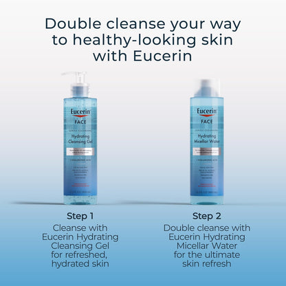 Eucerin Gentle Hydrating Cleanser – Safe Dermatologist-Recommended Face Wash for Sensitive Skin