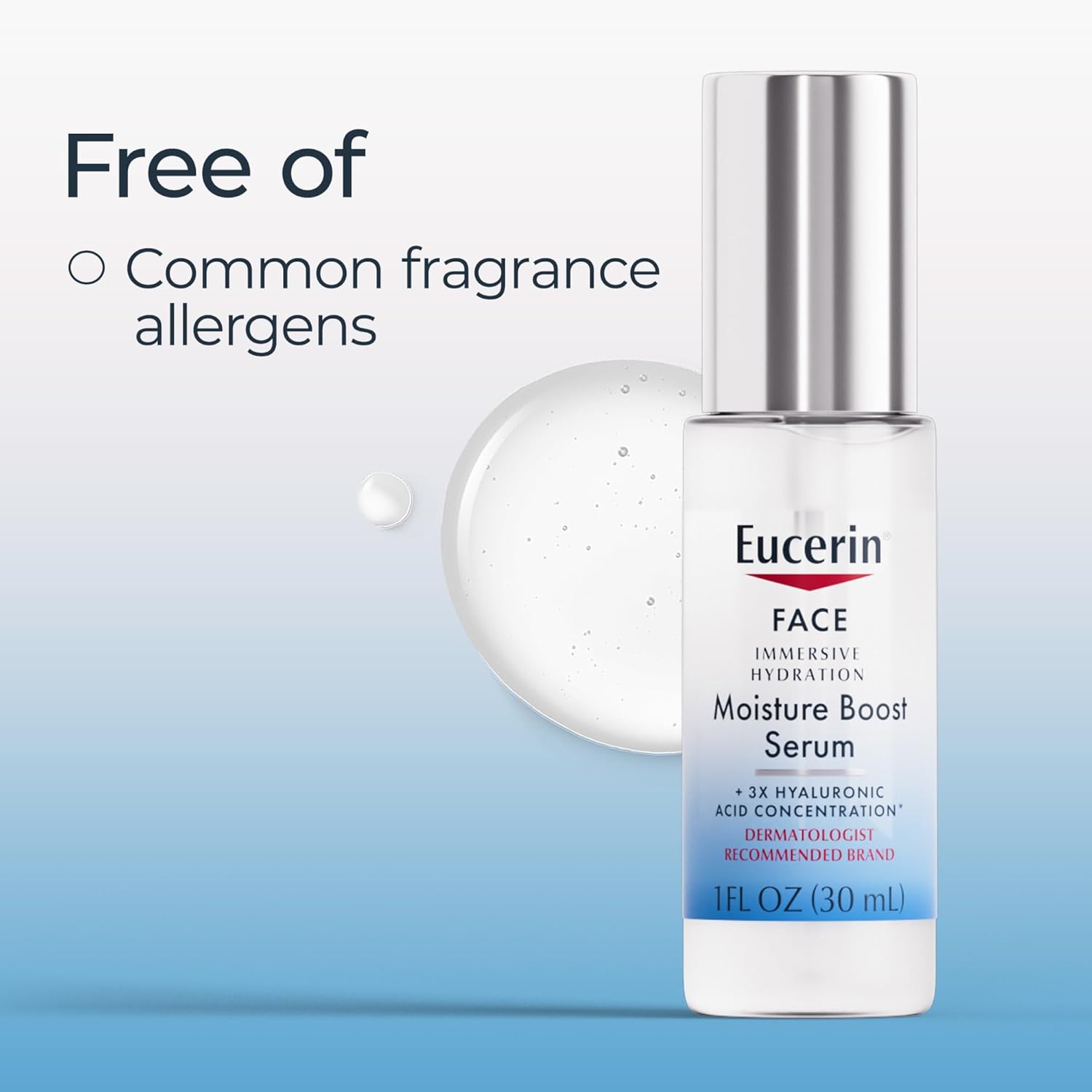 Eucerin Immersive Hydration Smoothing Face Serum – Evening Wind-Down Hydration Step for the Bedside Vanity