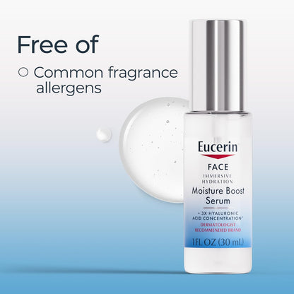 Eucerin Immersive Hydration Smoothing Face Serum – Evening Wind-Down Hydration Step for the Bedside Vanity