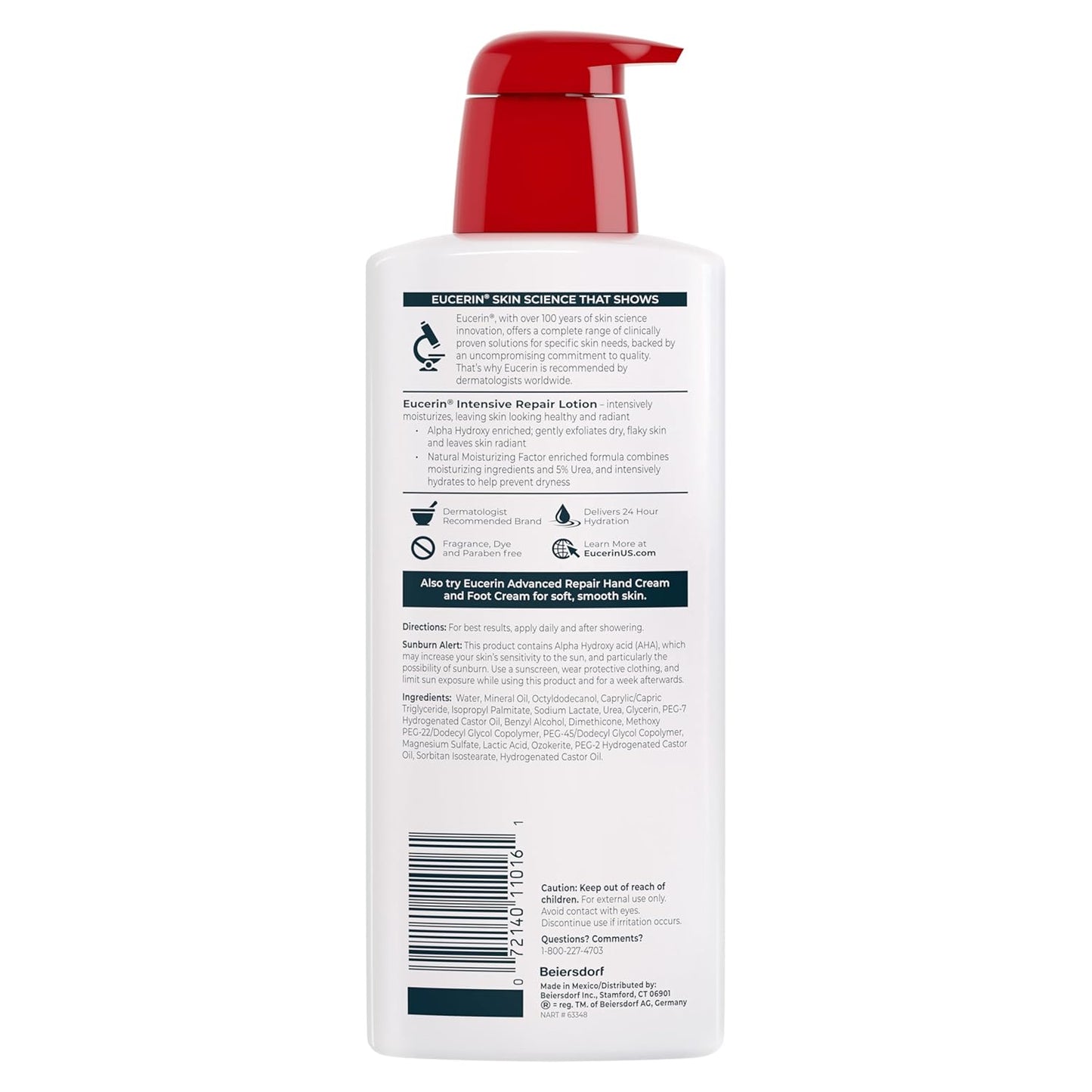Eucerin Intensive Repair Body Lotion – Dermatologist-Approved Safe Skincare for Sensitive Skin