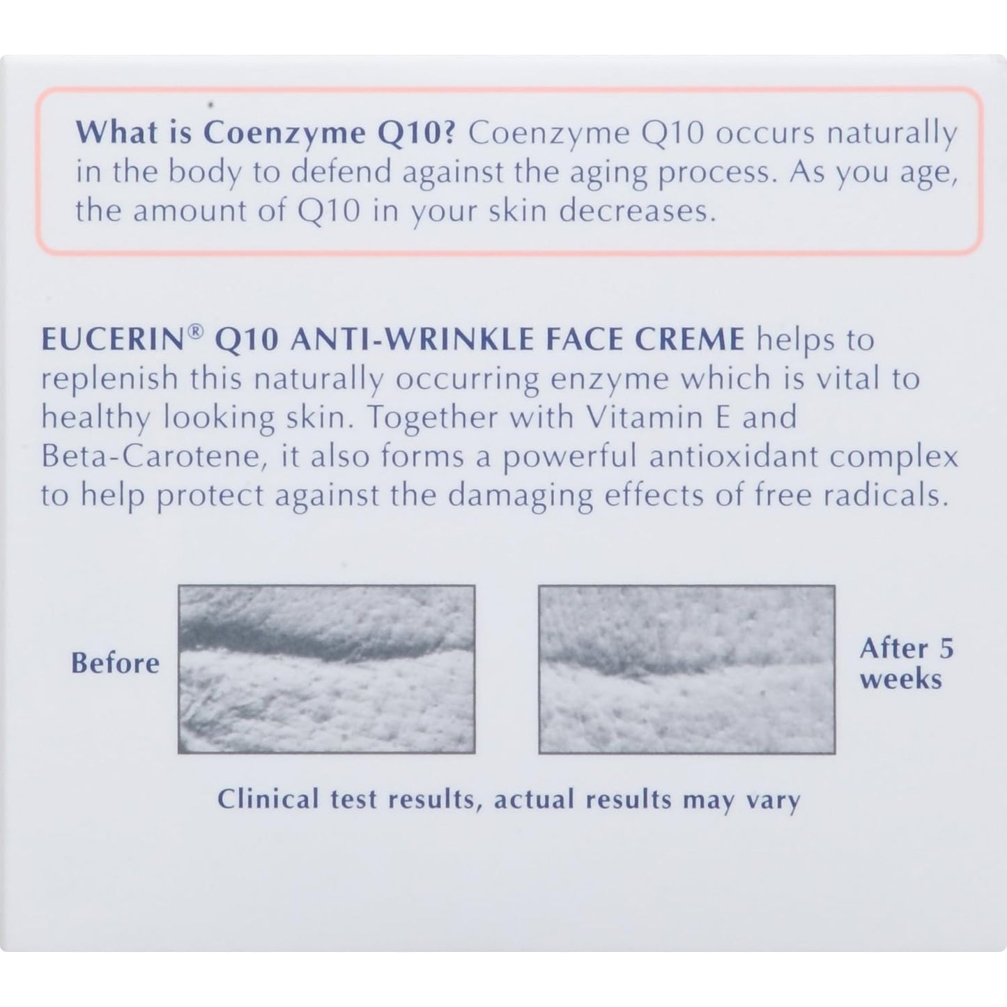 Eucerin Q10 Anti-Wrinkle Cream – Essential Unscented Moisturizer for Simplified Skincare