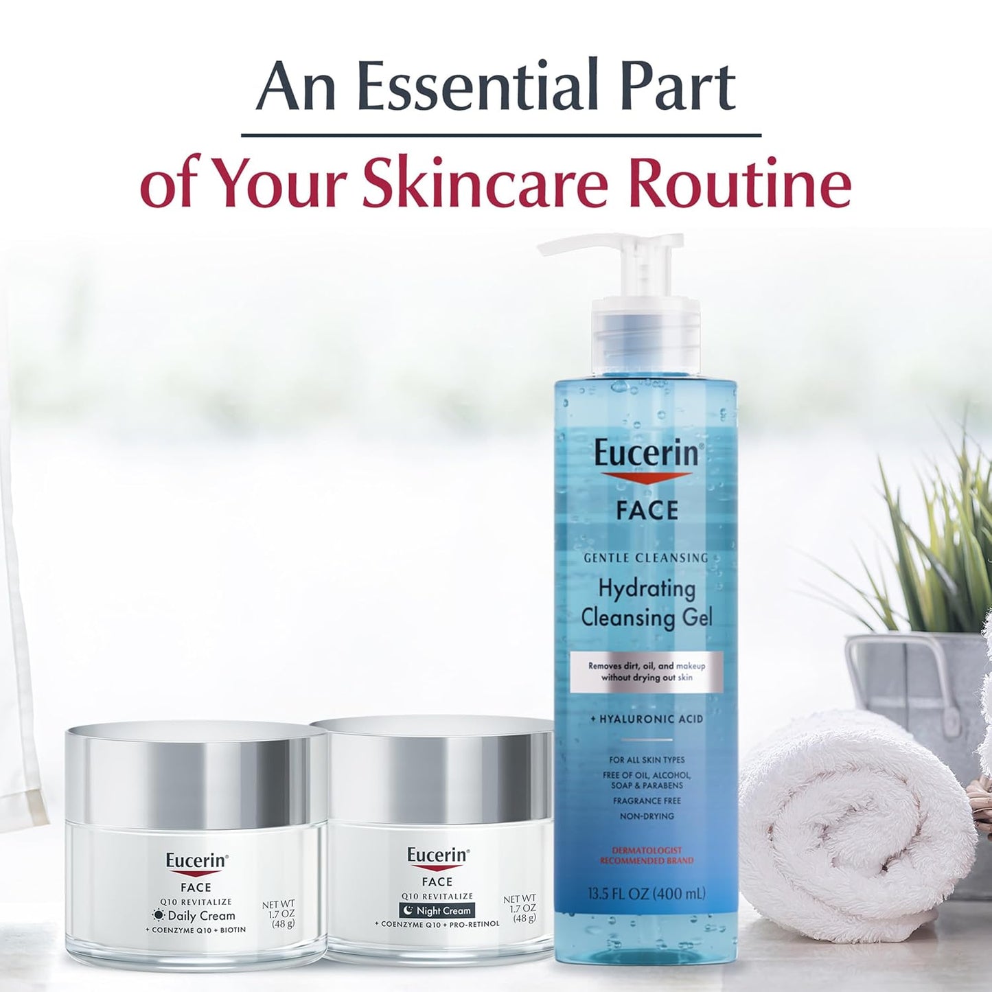 Eucerin Q10 Anti-Wrinkle Night Cream – Pro-Retinol Moisturizer for a Calming Bedtime Skincare Ritual