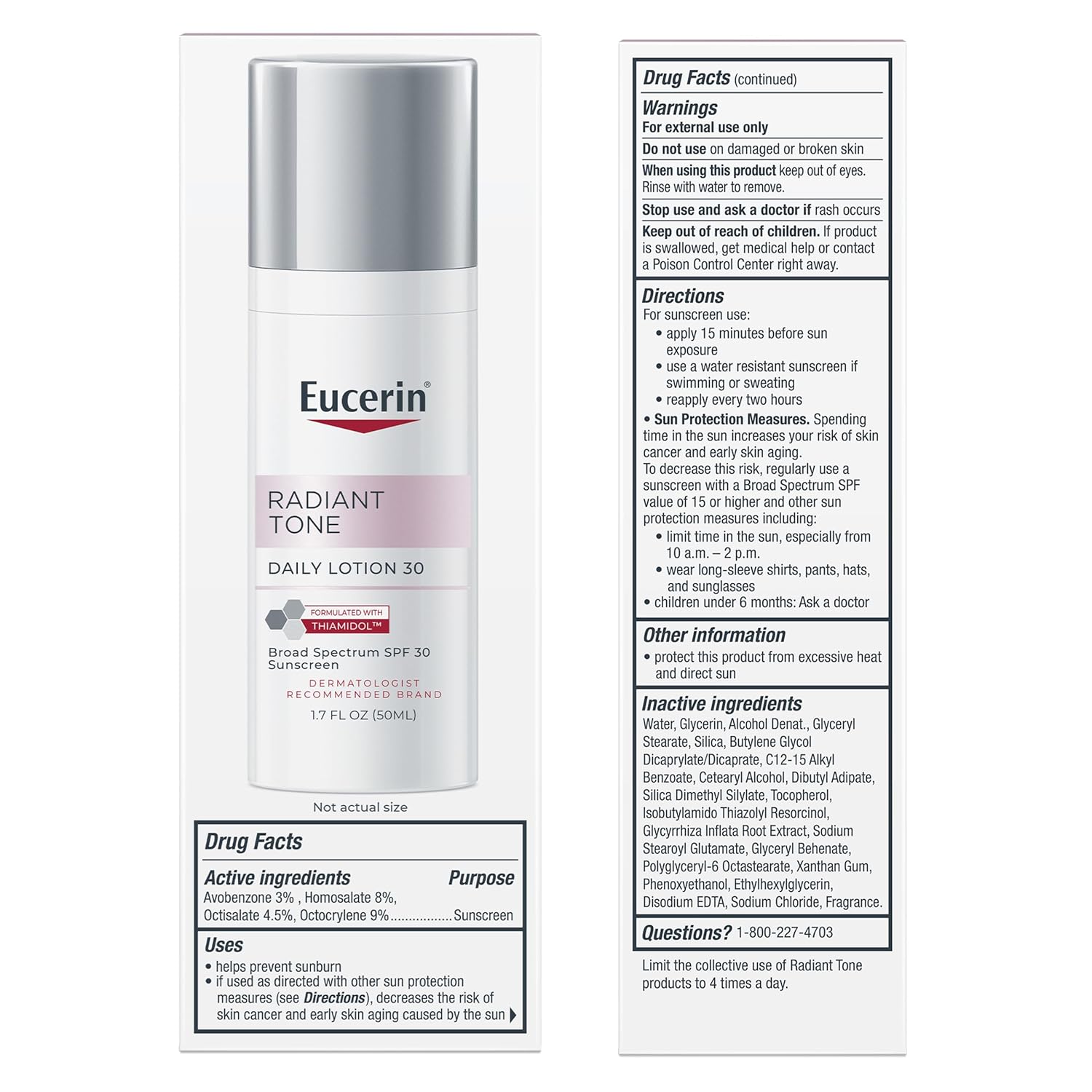 Eucerin Radiant Tone Daily Face Lotion SPF 30 – Premium Dark Spot Corrector for Refined Skincare