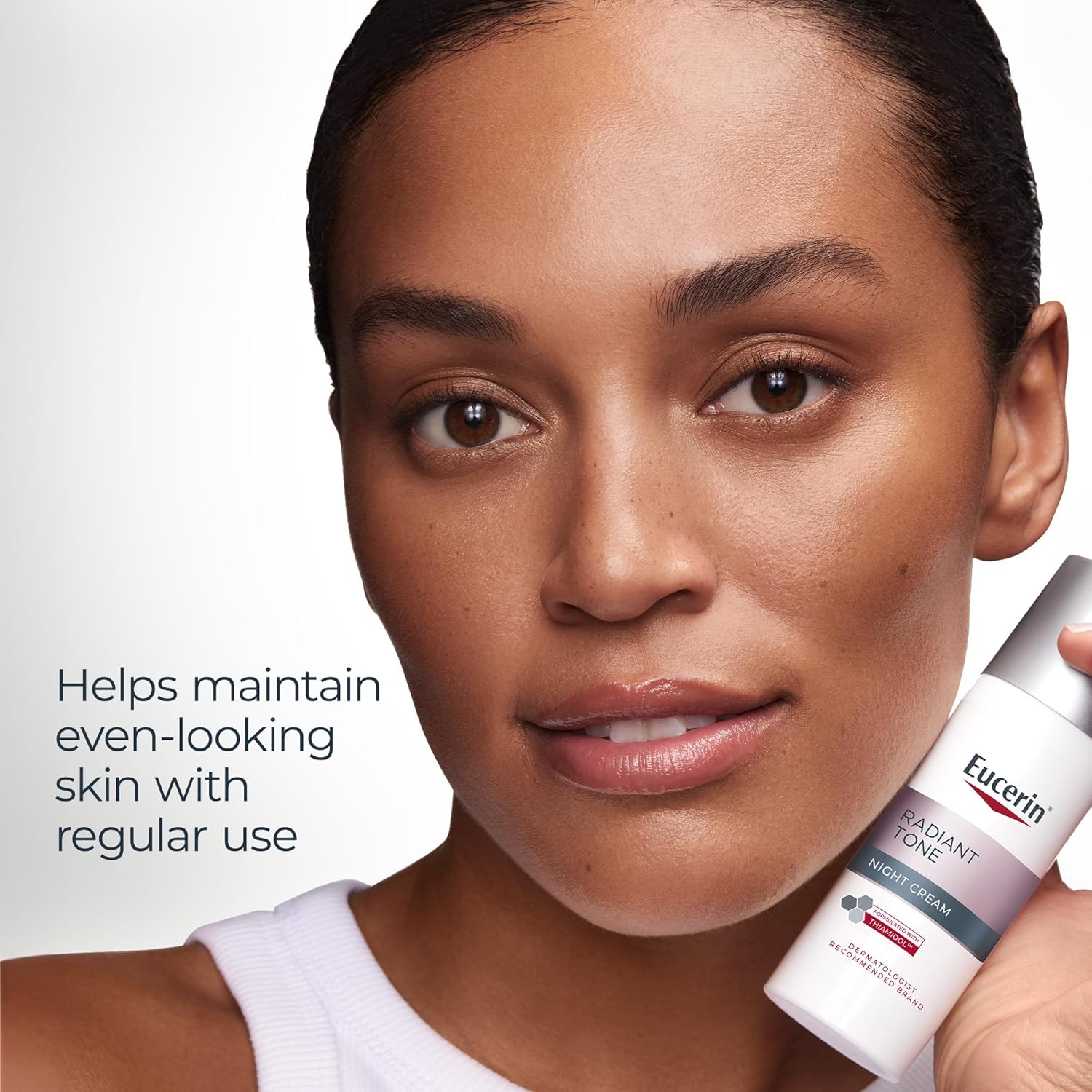 Eucerin Radiant Tone Night Cream – Simple, Unscented Dark Spot Corrector for Clean Routines