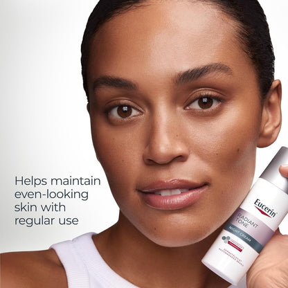 Eucerin Radiant Tone Night Cream – Simple, Unscented Dark Spot Corrector for Clean Routines