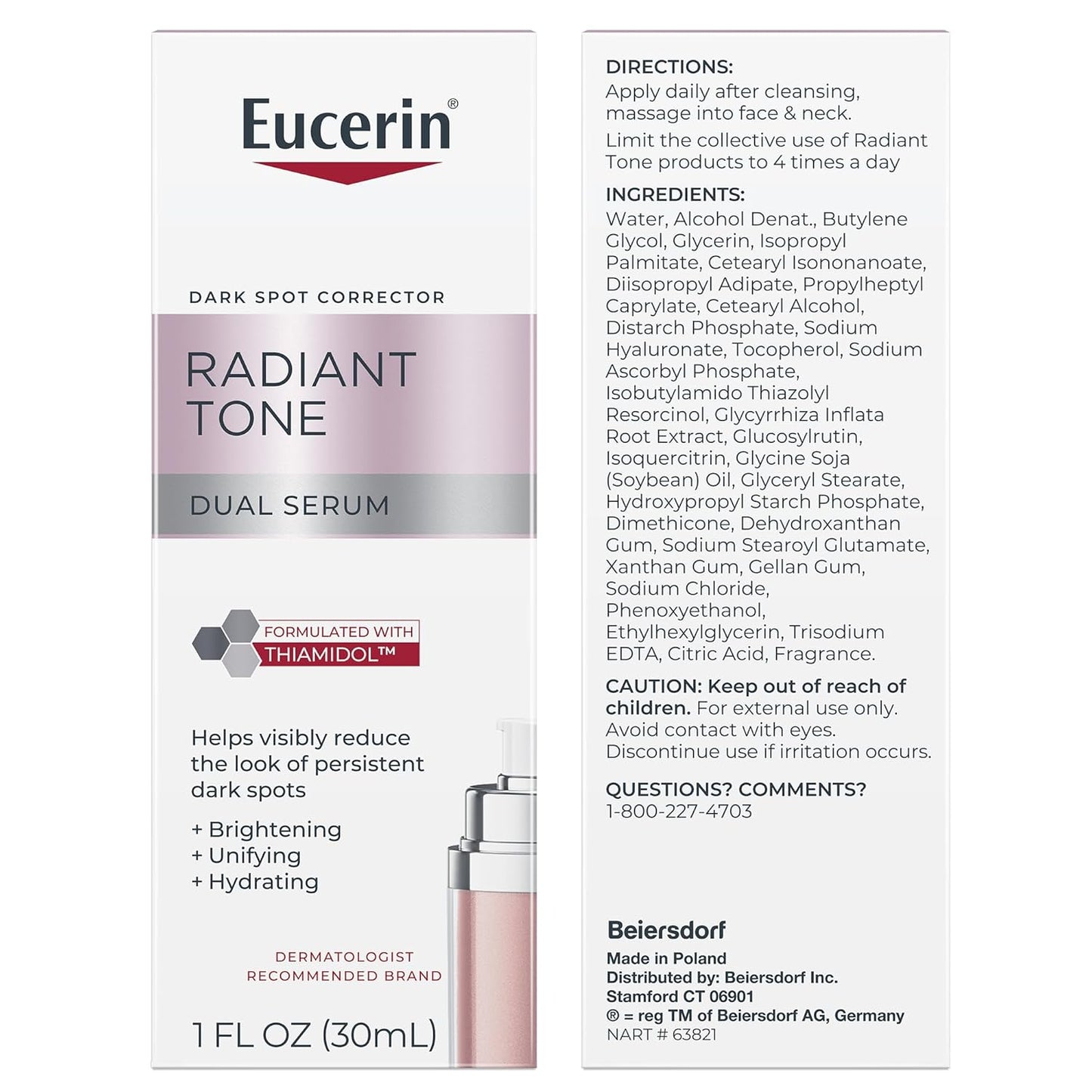 Eucerin Radiant Tone Serum - Essential Dark Spot Corrector for Clean Beauty Routine