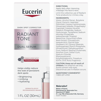Eucerin Radiant Tone Serum - Essential Dark Spot Corrector for Clean Beauty Routine