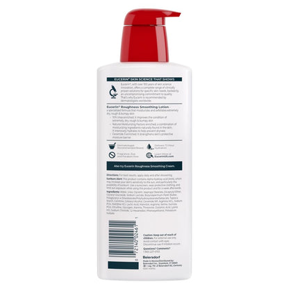 Eucerin Roughness Relief Body Lotion – 72-Hour Hydration for Adults with Dry, Bumpy Skin in a Soothing Daily Ritual