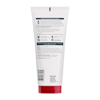 Eucerin Skin Calming Cream - Nightly Body Lotion for Dry Skin Self-Care Ritual, 14 oz. Tube
