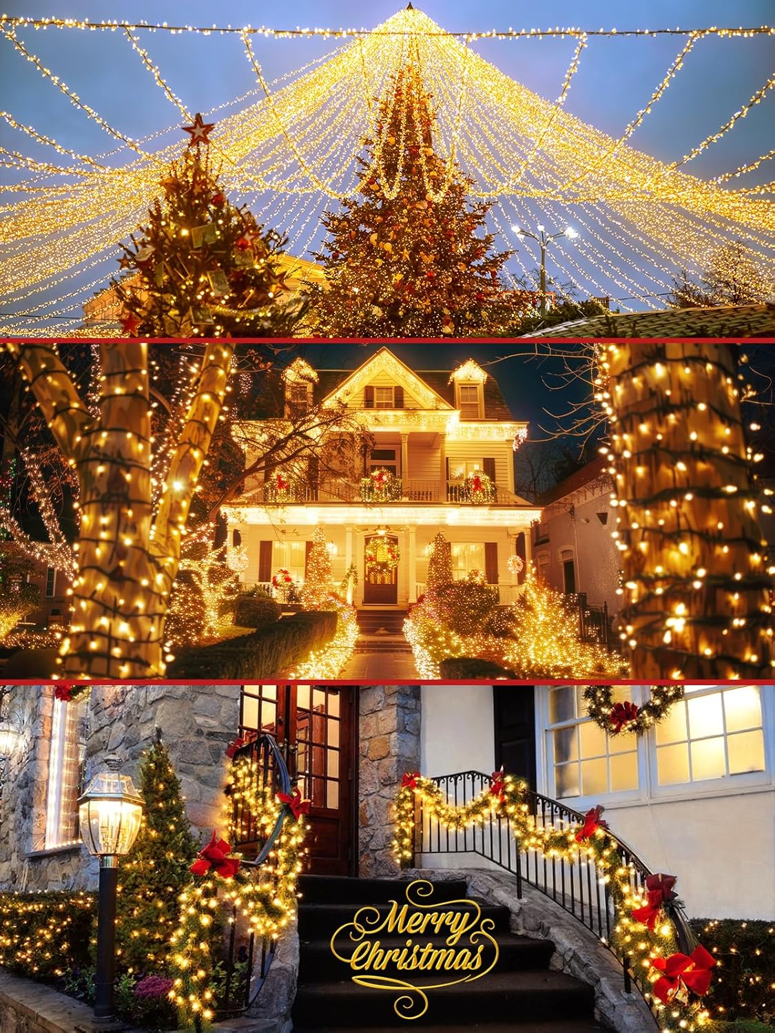 Everglow Extendable 2-Pack Lights – Garden, Fence, and Roofline Curb Appeal for Year-Round Use