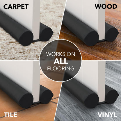 Everlasting Comfort Under Door Draft Stopper – Exterior Door Insulation for Front Entry, Blocks Cold Winter Air
