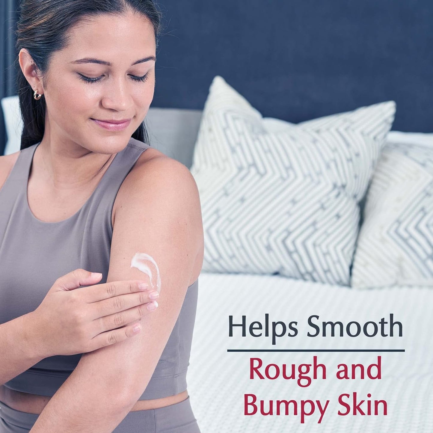 exfoliating action to smooth rough and bumpy skin texture