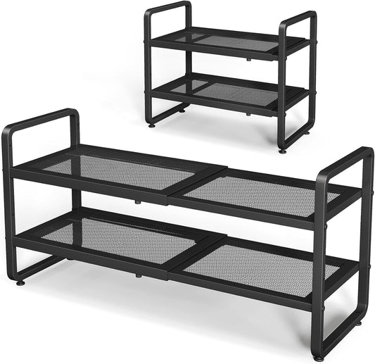 expandable width from 18.6" to 30.5" to fit small closets and wide entryways