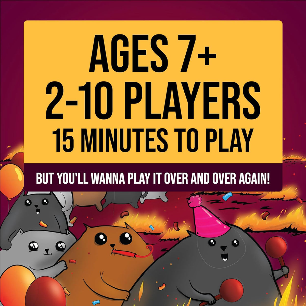 Exploding Kittens Party Pack – Family Room Game for Kids and Grandparents, The Oatmeal Artwork