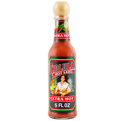 extra-hot heat level formulated with arbol and piquin peppers