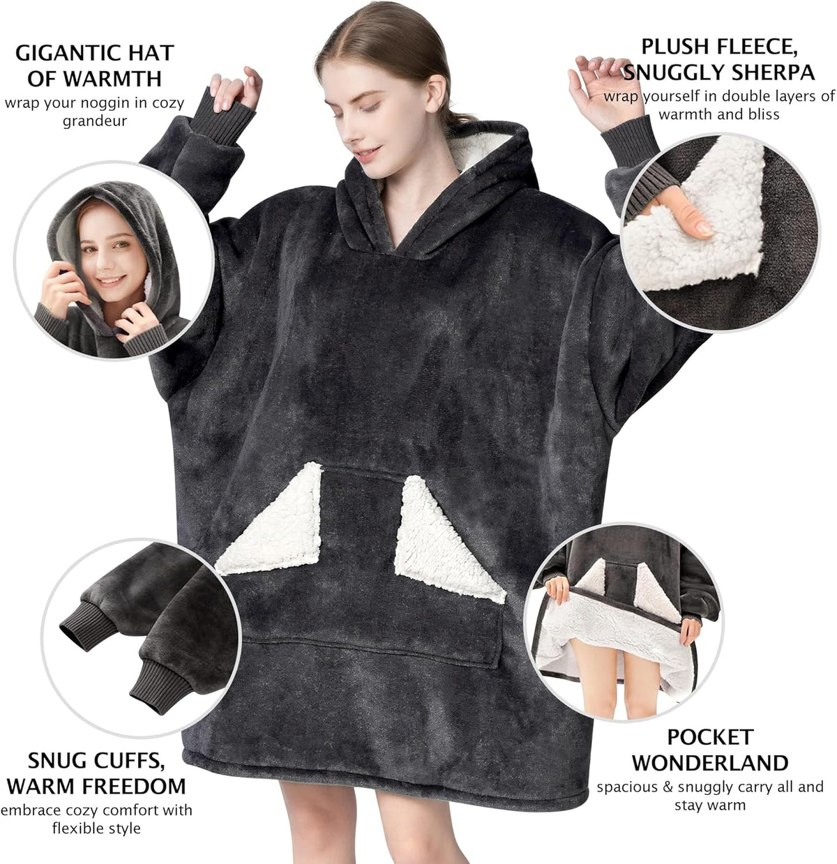 extra-large front kangaroo-style pocket