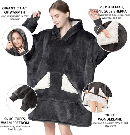 extra-large front kangaroo-style pocket
