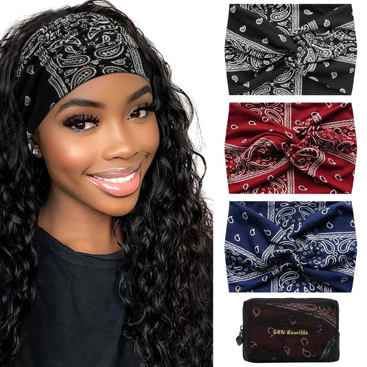 extra-wide 9.8in x 7.08in headband dimensions stretching up to 13 inches