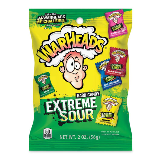 extreme sour coated exterior that transitions to a sweet hard candy center