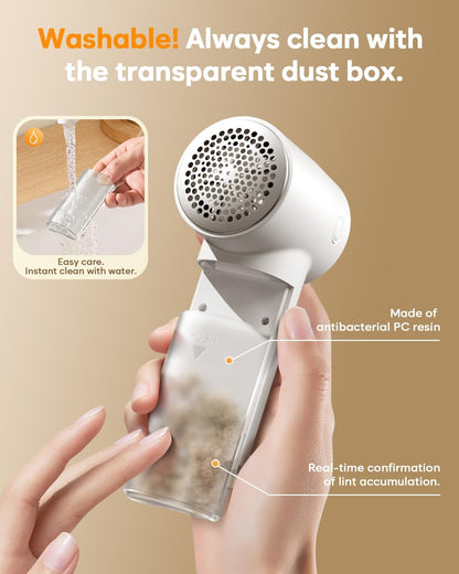 Fabric Shaver – 90-Minute Runtime Lint Remover for Busy Professionals, 10-Min Quick Charge