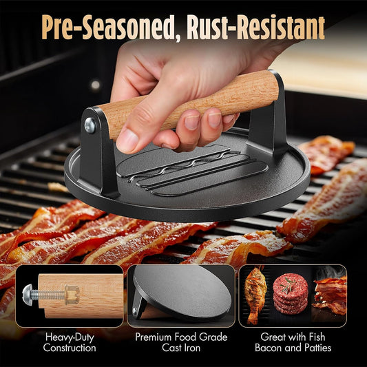 factory pre-seasoned cooking surface