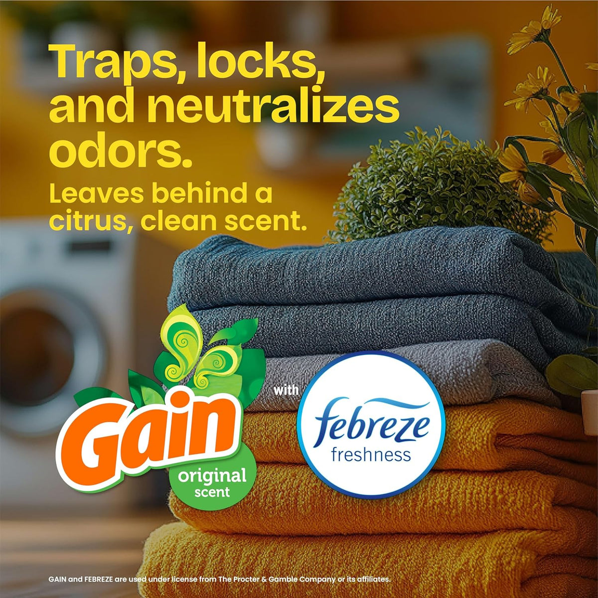 febreze freshness infusion paired with gain original scent for odor neutralization