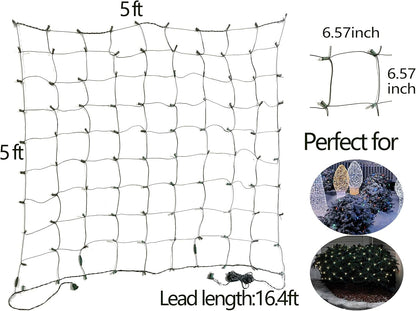 FestoonNET Pro – Designer Green Wire Mesh Lights for Bedroom Christmas Decor and Aesthetic Holiday Styling