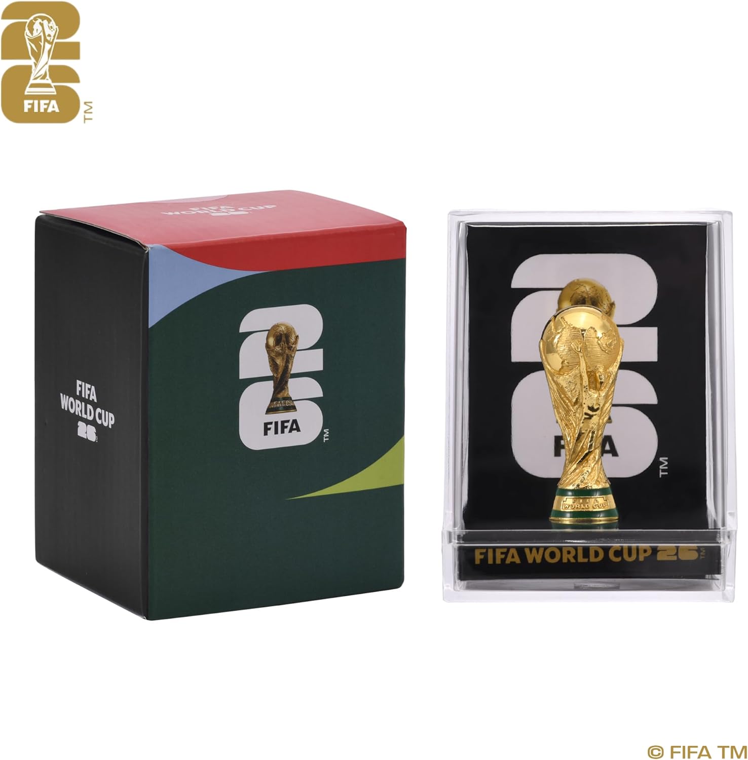 FIFA 2026 Trophy – Compact 3-Inch Collector's Edition, Clean Lines & Neutral Palette with Case