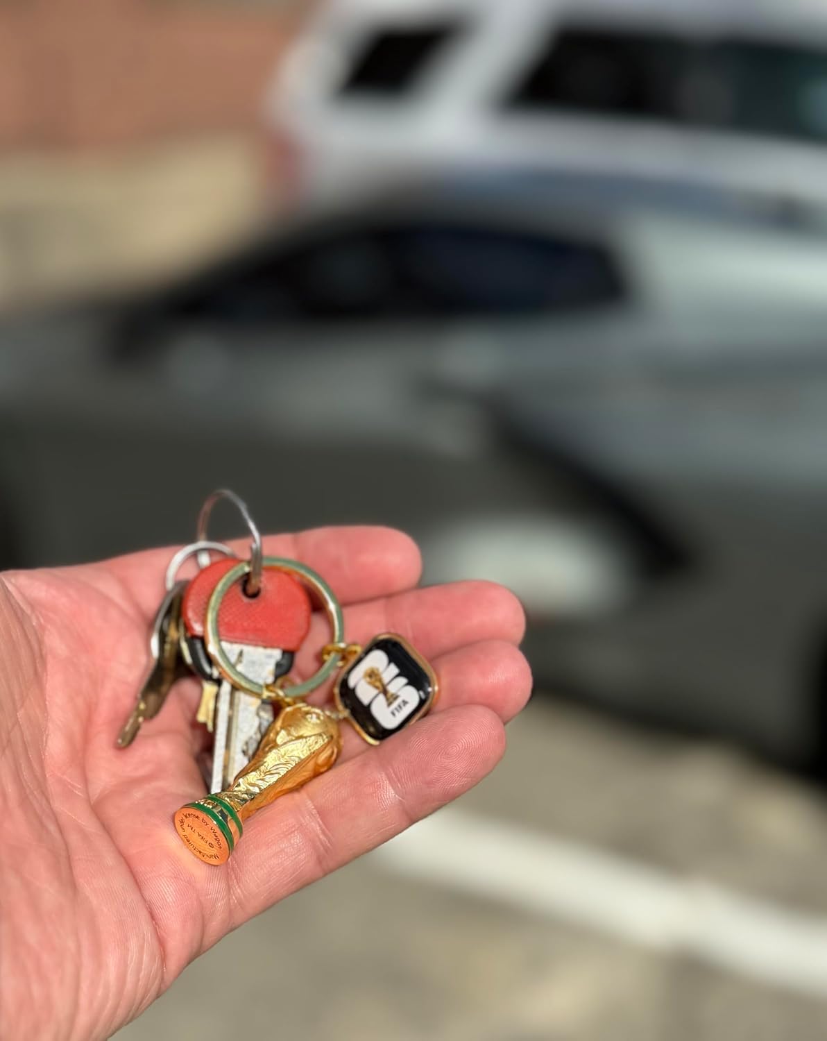 FIFA World Cup 2026 Trophy Keychain – Travel Daypack Charm for World Cup 2026 Host City Tourists