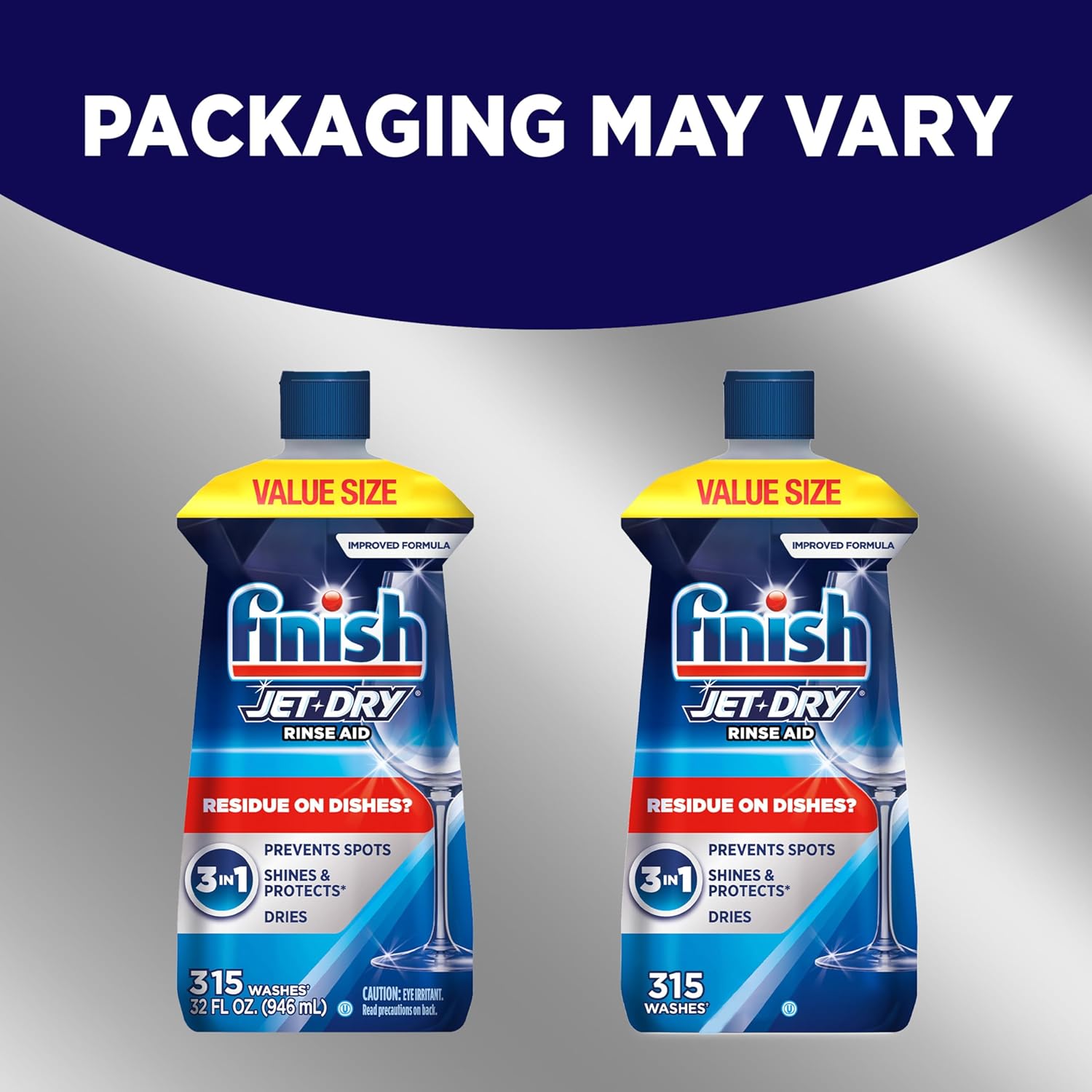Finish Jet-Dry Dishwasher Rinse Aid Gift for Mom, Practical Housewarming Pick for Spotless Glassware Lovers