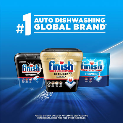 Finish Power Dishwasher Pods for Uncluttered Kitchens, Pre-Measured Pods for Effortless Daily Use