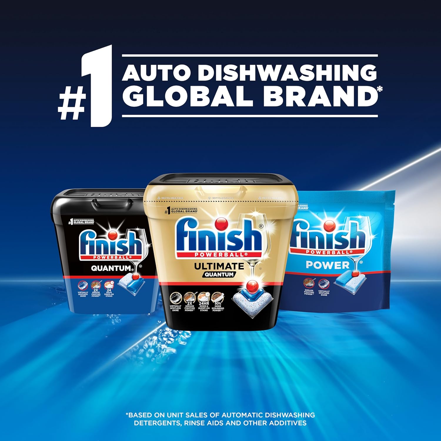 Finish Quantum Dishwasher Pods – Calming Post-Meal Wind-Down for Home Kitchens, Skip Stressful Pre-Rinsing