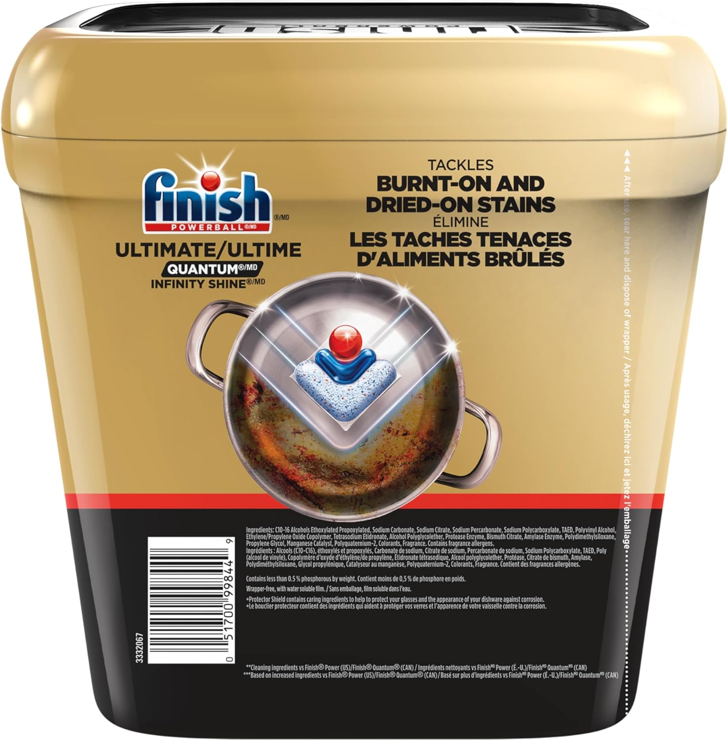 Finish Ultimate Quantum Infinity Shine Dishwasher Pods – Pantry-Worthy Dishwasher Detergent with Fresh Scent