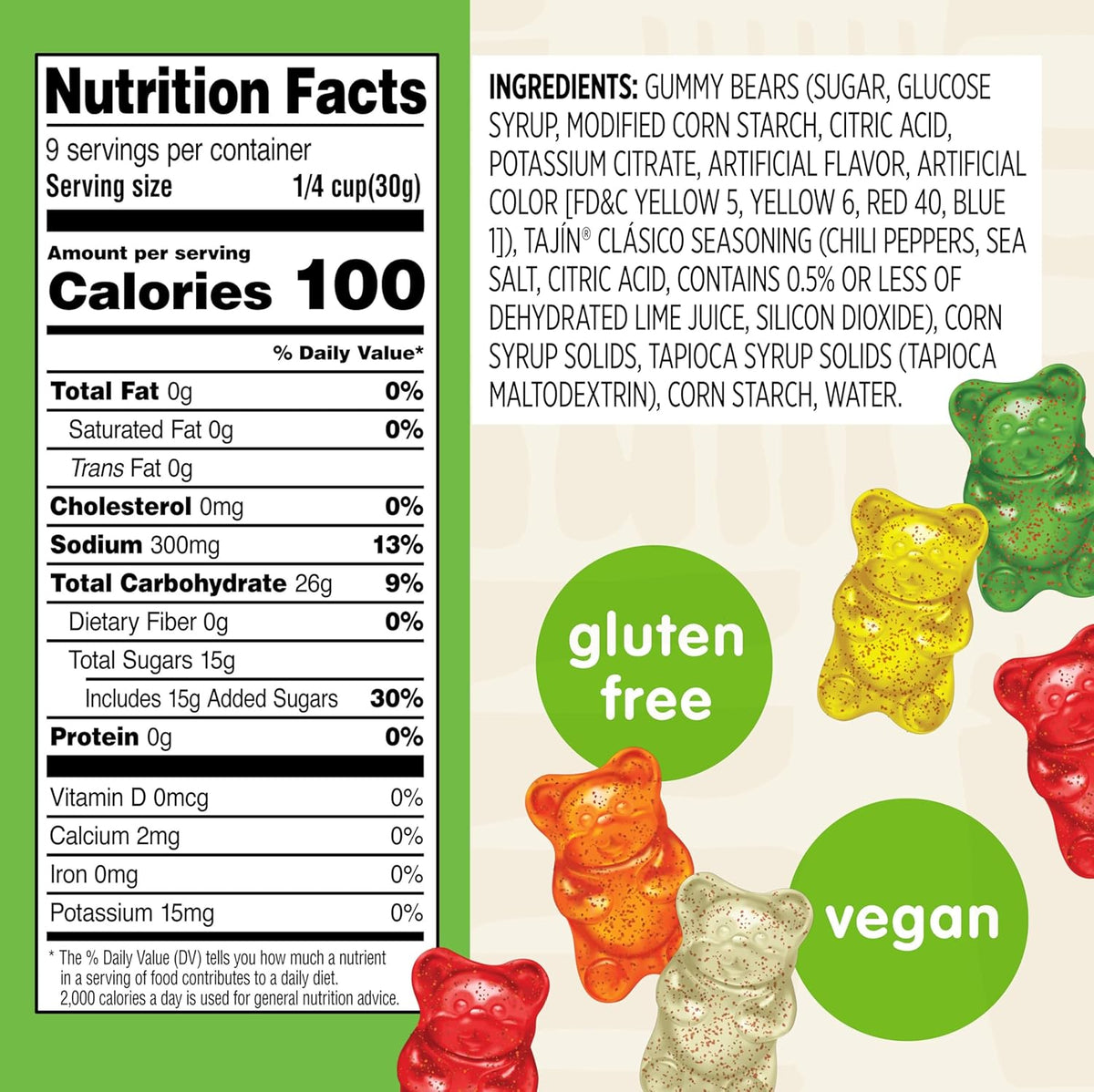 five assorted fruit flavors: strawberry, lemon, apple, pineapple, orange