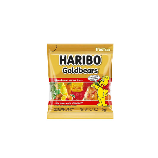 five fruity flavors: lemon, orange, pineapple, raspberry, and strawberry in signature bear shapes