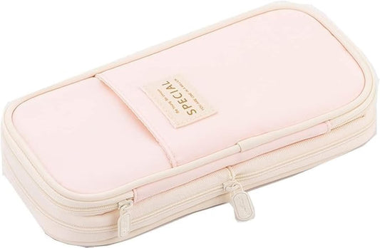 five internal slots with a mesh pocket for organized pen and tool separation