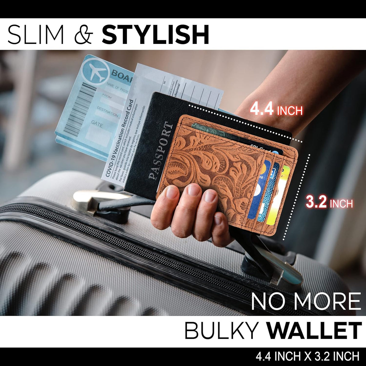 flap closure for secure card retention with 25 color variants available