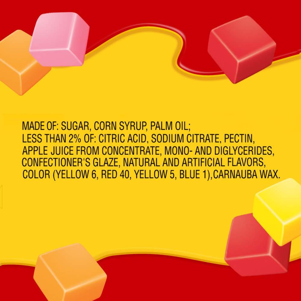 flavor-style variant line: original, favereds (strawberry/cherry), sours, original gummies, minis sours, minis all pink