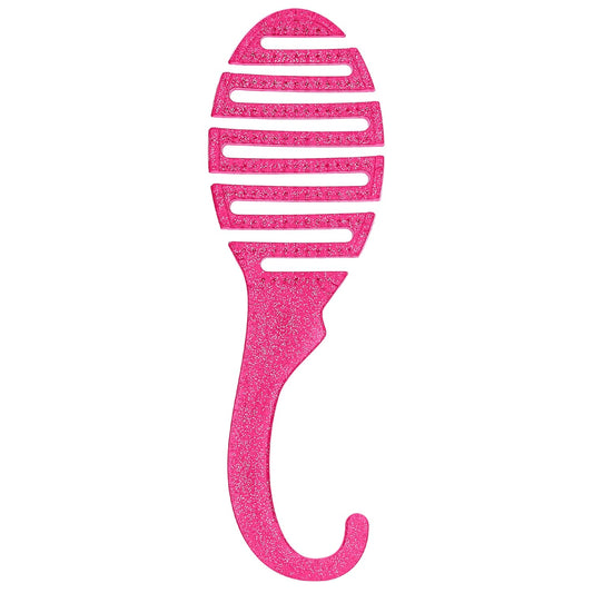 flexible brush head that conforms to scalp and hair shape