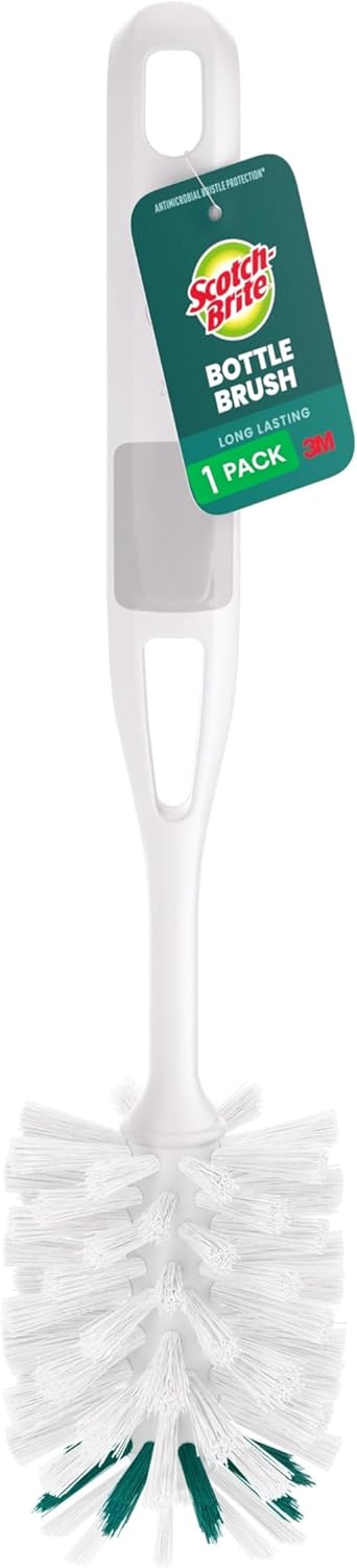 flexible, contoured scrubber tip designed for hard-to-reach corners