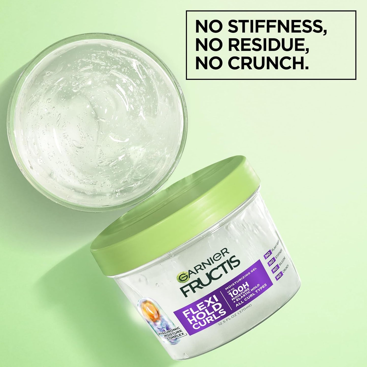 flexible, non-crunch hold technology
