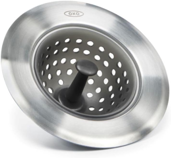 flexible stain-resistant silicone basket that inverts for debris disposal