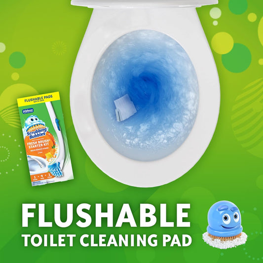 flushable, disposable cleaning pads that go down the toilet