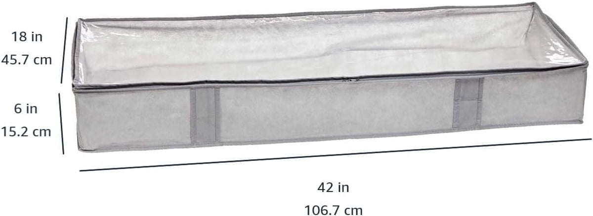 fold-flat fabric construction for compact off-season storage