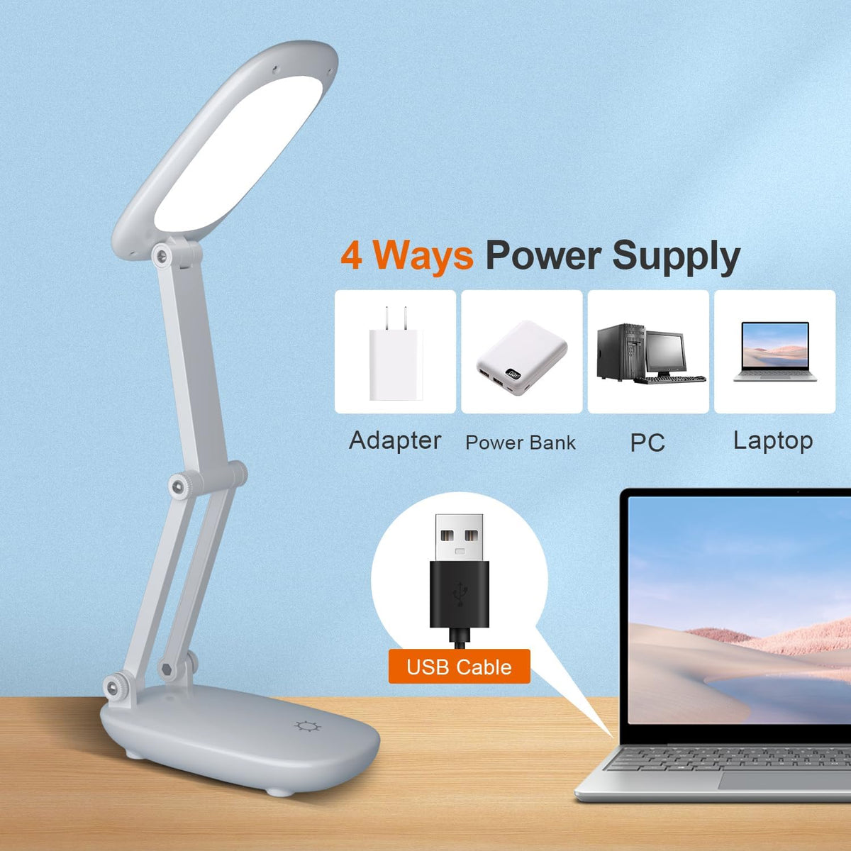 foldable two-bracket design that compacts into a mini portable form